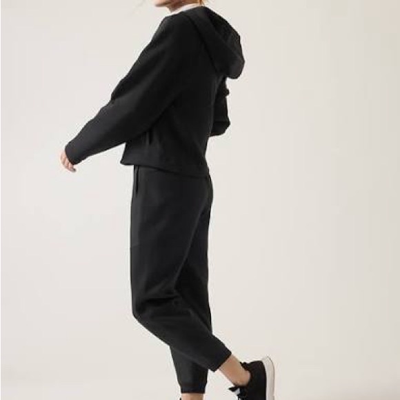 Athleta Black Get Set Hoodie Sweatshirt Size XL - Picture 2 of 3